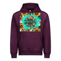Mauve Wine blessed sunflowers Urban Hoodie - RanaPortraitStore