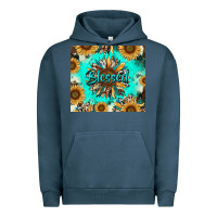 Pigment Midnight Navy blessed sunflowers Urban Hoodie - RanaPortraitStore