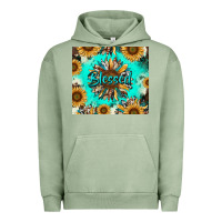 Pigment Oil Green blessed sunflowers Urban Hoodie - RanaPortraitStore
