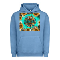 Pigment Pebble Blue blessed sunflowers Urban Hoodie - RanaPortraitStore