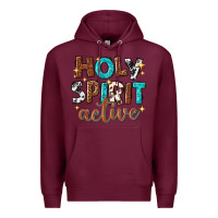 Burgundy holy spirit active Premium Hoodie - texasbilliewilder