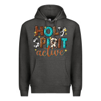 Charcoal Heather holy spirit active Premium Hoodie - texasbilliewilder