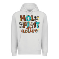Dove Grey holy spirit active Premium Hoodie - texasbilliewilder