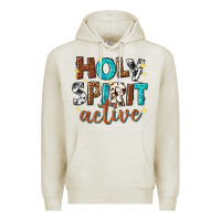 Oatmeal Heather holy spirit active Premium Hoodie - texasbilliewilder