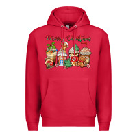 Cardinal merry christmas gingerbread coffee cups Premium Hoodie - Zillion Design Studio