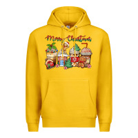 Lemon merry christmas gingerbread coffee cups Premium Hoodie - Zillion Design Studio