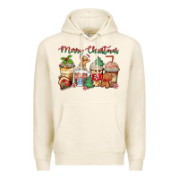 Tofu merry christmas gingerbread coffee cups Premium Hoodie - Zillion Design Studio