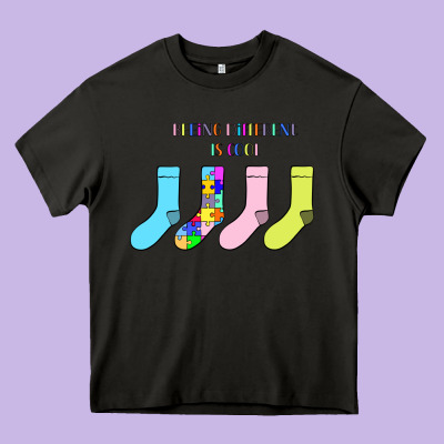 Titi Pretty Art Being Different Is Cool Heavy Core Tee Designed By Cowhidedigitalart