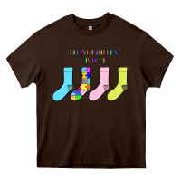 Chocolate Brown Titi Pretty Art Being Different Is Cool Heavy Core Tee - CowhideDigitalArt