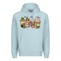 Blue Mist christmas tree cake  coffee cups Premium Hoodie - Zillion Design Studio