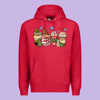 Christmas Tree Cake  Coffee Cups Premium Hoodie Designed By Zillion Design Studio