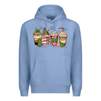 Colony Blue christmas tree cake  coffee cups Premium Hoodie - Zillion Design Studio