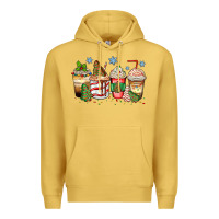 Antique Gold christmas tree cake  coffee cups Premium Hoodie - Zillion Design Studio
