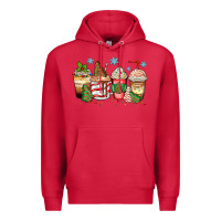 Cardinal christmas tree cake  coffee cups Premium Hoodie - Zillion Design Studio
