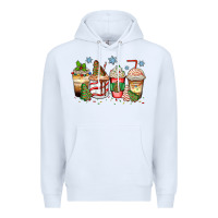 White christmas tree cake  coffee cups Premium Hoodie - Zillion Design Studio