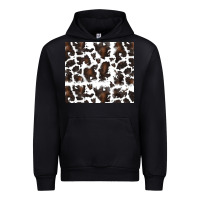 Black cowhide pattern Urban Hoodie - RanaPortraitStore