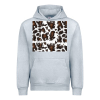Heather Grey cowhide pattern Urban Hoodie - RanaPortraitStore