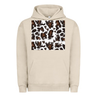 Pigment French Oak cowhide pattern Urban Hoodie - RanaPortraitStore