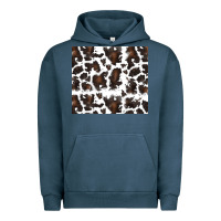 Pigment Midnight Navy cowhide pattern Urban Hoodie - RanaPortraitStore
