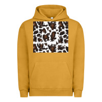 Pigment Peanut Butter cowhide pattern Urban Hoodie - RanaPortraitStore