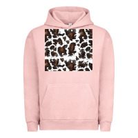 Pigment Salmon cowhide pattern Urban Hoodie - RanaPortraitStore