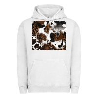 Pigment Lunar Rock cowhide and leopard pattern Urban Hoodie - RanaPortraitStore