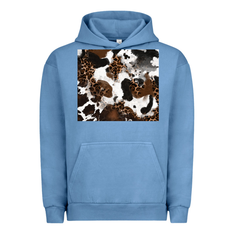 Cowhide And Leopard Pattern Urban Hoodie by RanaPortraitStore | Teevron