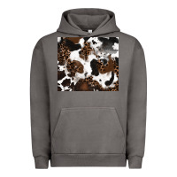 Pigment Tornado cowhide and leopard pattern Urban Hoodie - RanaPortraitStore