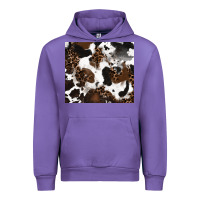 Tulip cowhide and leopard pattern Urban Hoodie - RanaPortraitStore