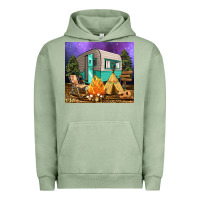 Pigment Oil Green camping Urban Hoodie - RanaPortraitStore