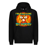 Black i m fulfilling my destiny Premium Hoodie - texasbilliewilder