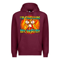 Burgundy i m fulfilling my destiny Premium Hoodie - texasbilliewilder