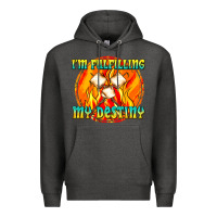 Charcoal Heather i m fulfilling my destiny Premium Hoodie - texasbilliewilder