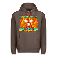 Coffee i m fulfilling my destiny Premium Hoodie - texasbilliewilder