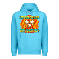 Ocean Blue i m fulfilling my destiny Premium Hoodie - texasbilliewilder