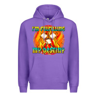 Purple i m fulfilling my destiny Premium Hoodie - texasbilliewilder