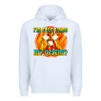 White i m fulfilling my destiny Premium Hoodie - texasbilliewilder
