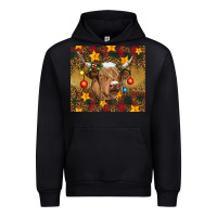 Foreset Green Christmas cow Urban Hoodie - RanaPortraitStore