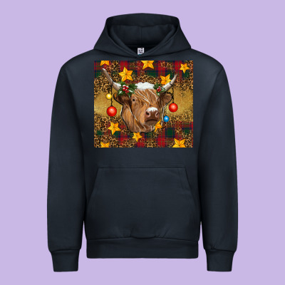 Urban Hoodie Christmas cow
