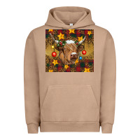 Pigment Burro Christmas cow Urban Hoodie - RanaPortraitStore