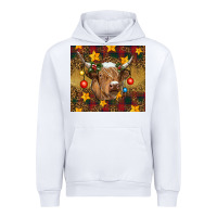 White Christmas cow Urban Hoodie - RanaPortraitStore