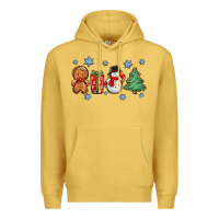 Antique Gold christmas gingerbread cookies Premium Hoodie - Zillion Design Studio