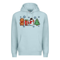 Blue Mist christmas gingerbread cookies Premium Hoodie - Zillion Design Studio