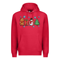 Cardinal christmas gingerbread cookies Premium Hoodie - Zillion Design Studio