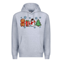 Heather Grey christmas gingerbread cookies Premium Hoodie - Zillion Design Studio