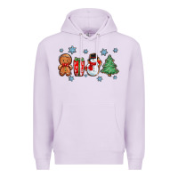 Lilac christmas gingerbread cookies Premium Hoodie - Zillion Design Studio