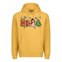 Mustard christmas gingerbread cookies Premium Hoodie - Zillion Design Studio