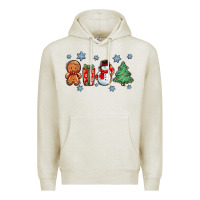 Oatmeal Heather christmas gingerbread cookies Premium Hoodie - Zillion Design Studio