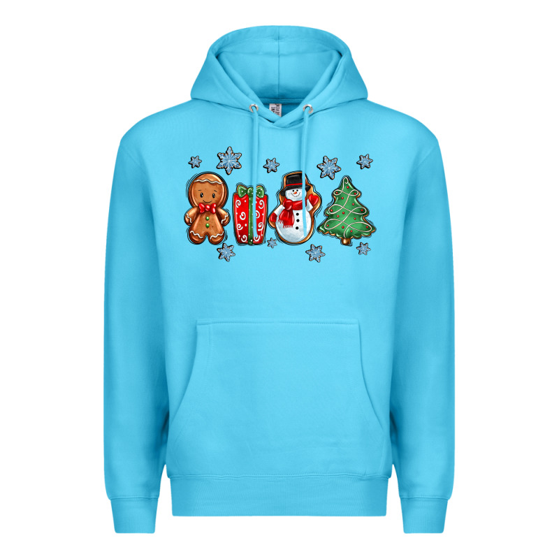 Christmas Gingerbread Cookies Premium Hoodie by Zillion Design Studio | Teevron