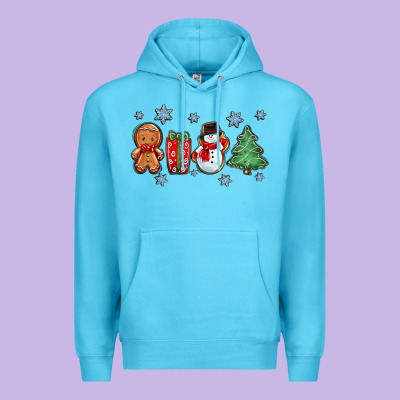 Christmas Gingerbread Cookies Premium Hoodie Designed By Zillion Design Studio